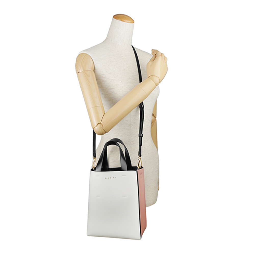 Marni Shoulder Bag Museo White Pink - Picture 6 of 9